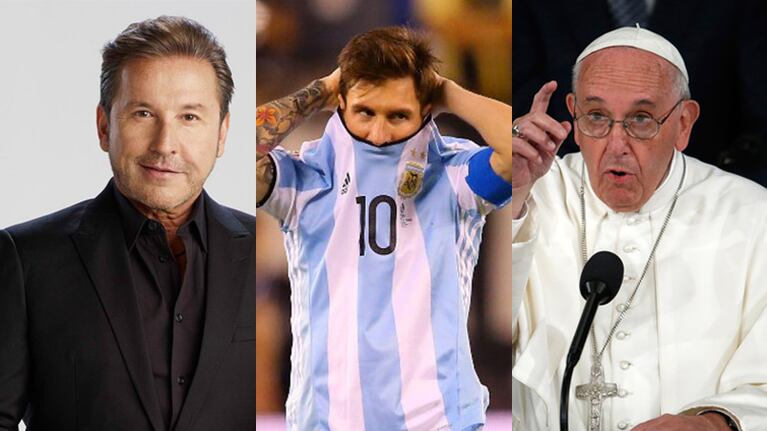 Según Montaner, el Papa lloró por Messi.