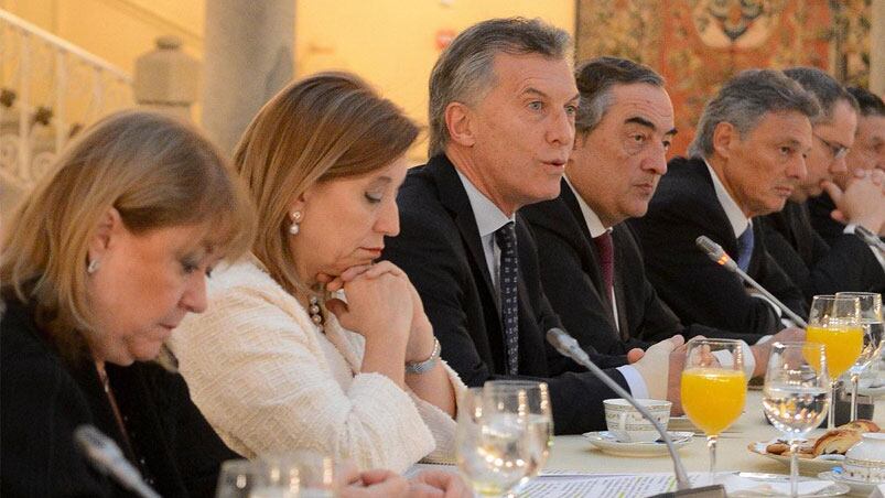 Selecto desayuno de Macri con empresarios. Foto: Presidencia de la Nación