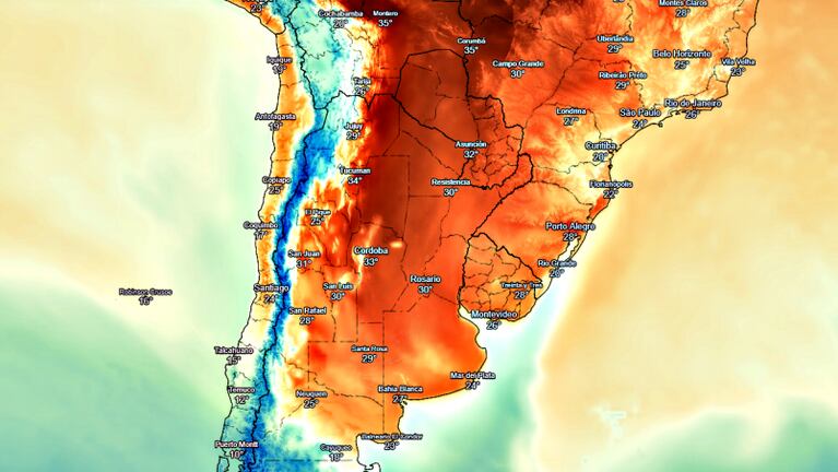Semana de “verano” en pleno invierno: máximas de hasta 33 grados en Córdoba