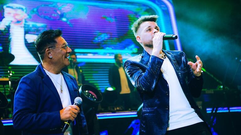 Sergio y Nico en el Luna Park.