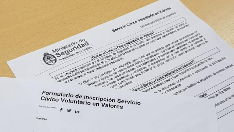 Servicio Cívico Voluntario: abrieron las inscripciones presenciales