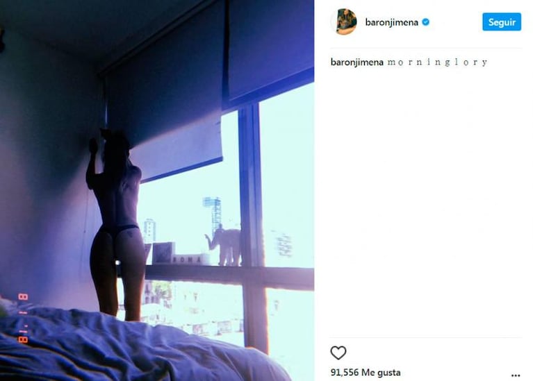 Sexy despertar: la foto mañanera de Jimena Barón