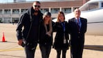 Shakira y Piqué ya están en suelo argentino. Foto: Aeropuerto de Rosario.