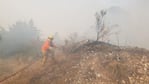 Si bien llovió poco, fue un gran alivio para los incendios. 