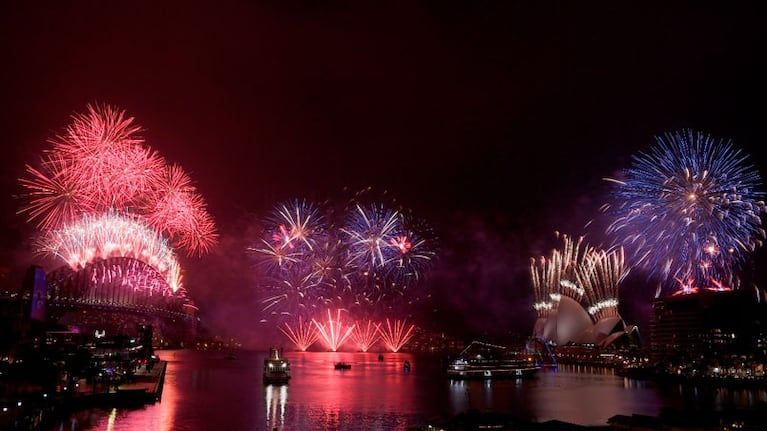 Sidney celebró la llegada del 2021.