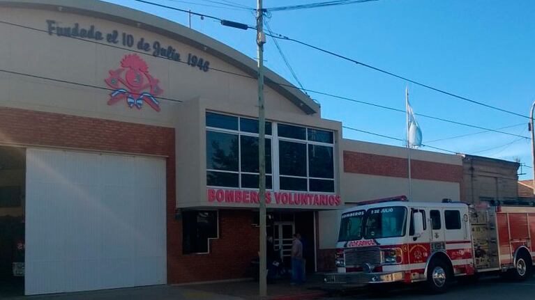 Siempre listos, los Bomberos Voluntarios de 9 de Julio.