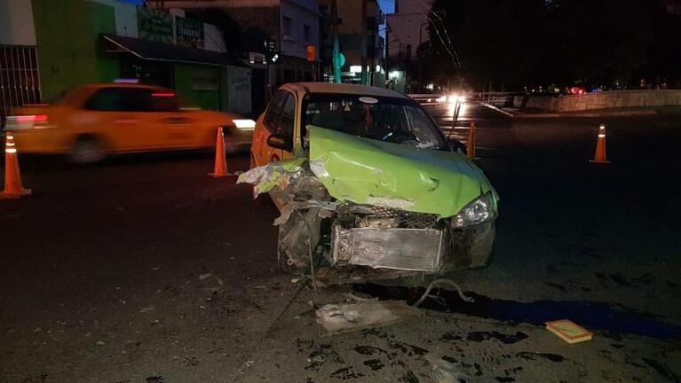 Siete heridos, tras un violento choque en el centro