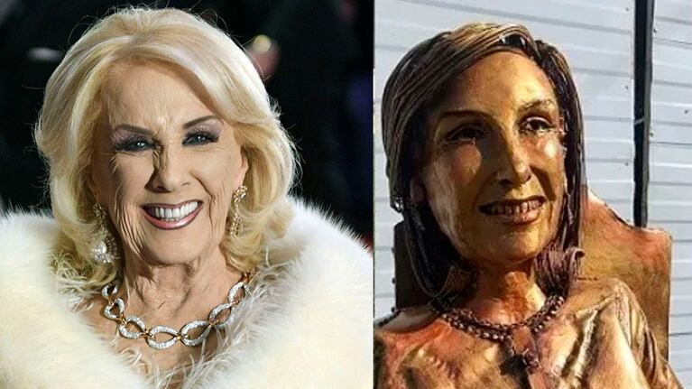 Sigue la novela por la estatua de Mirtha Legrand.