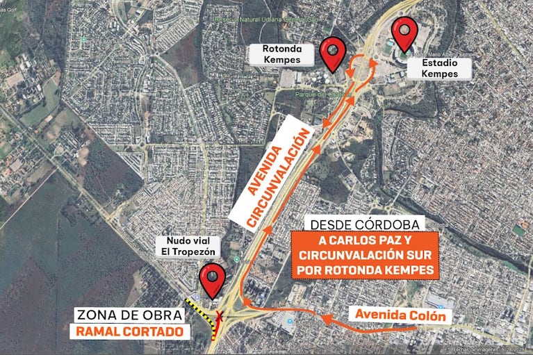 Siguen las obras de Aguas Cordobesas en El Tropezón.