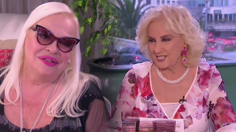 Silvia Süller, sin filtro en la mesa de Mirtha.