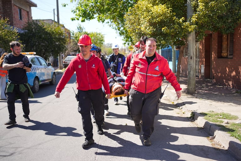 Simulación de inundación en Villa Páez