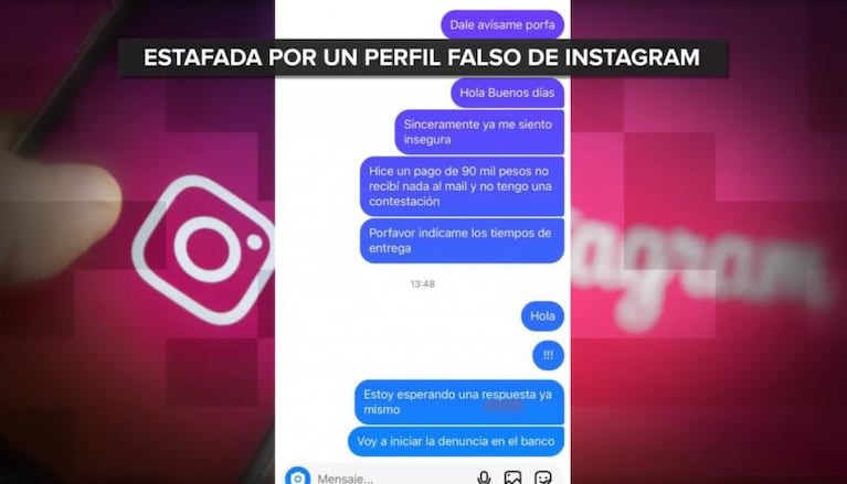 Sin códigos: fueron estafados con compras por Instagram y Facebook