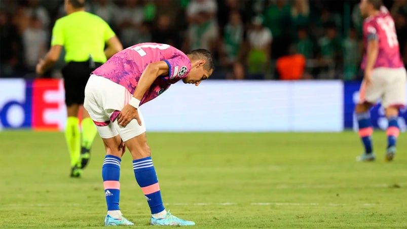 Sintió un tirón en el partido ante Maccabi Haifa por la Champions League.