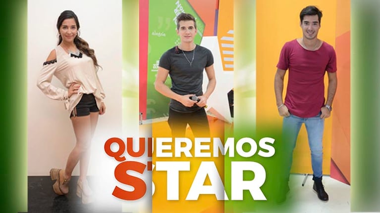 Sofia, Lucas y Maxi, los conductores de Queremos Star