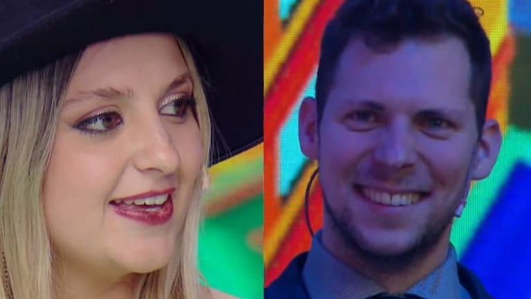 Sofía y una apurada a su novio.