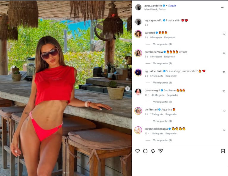 Sol, playa y reencuentros: las fotos de las esposas de la Scaloneta disfrutando a pleno en Miami