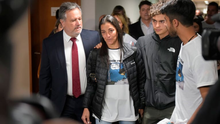 Soledad Laciar en el primer día del juicio por el crimen de su hijo Blas Correas. Foto: Lucio Casalla / El Doce.