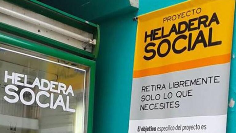 Solidaridad: la kioskera que usa la “heladera social” en barrio San Vicente