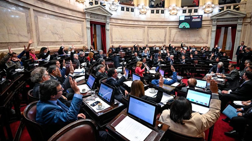 Sólo el salteño Juan Carlos Romero votó en contra de la iniciativa. / Foto: Senado