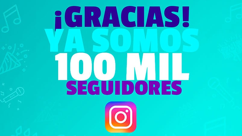 ¡Somos 100 mil en Instagram!