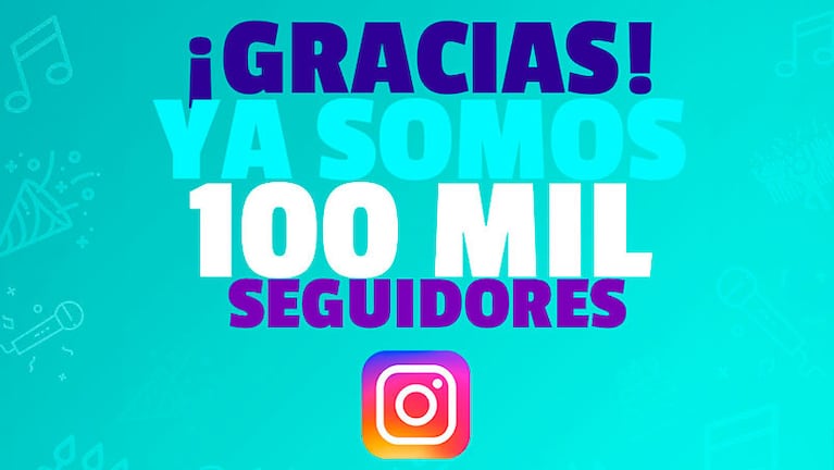 ¡Somos 100 mil en Instagram!