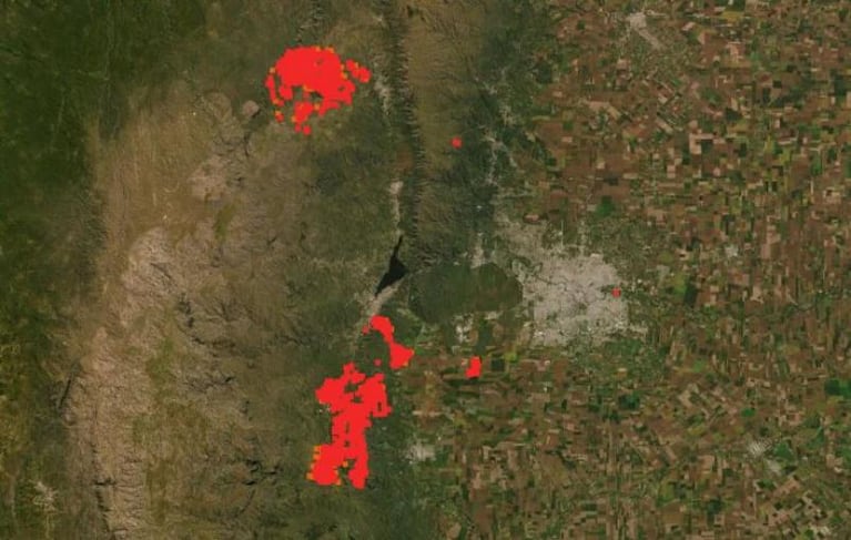 Son más de 30 mil hectáreas quemadas por los incendios en las sierras de Córdoba