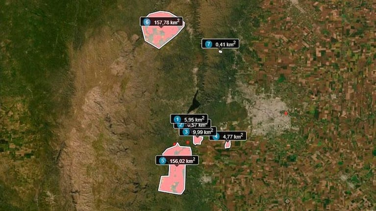 Son más de 30 mil hectáreas quemadas por los incendios en las sierras de Córdoba