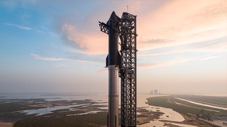 Starship fue lanzando a la órbita espacial.