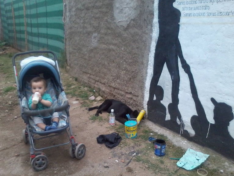 Su familia la acompañó durante el proceso.