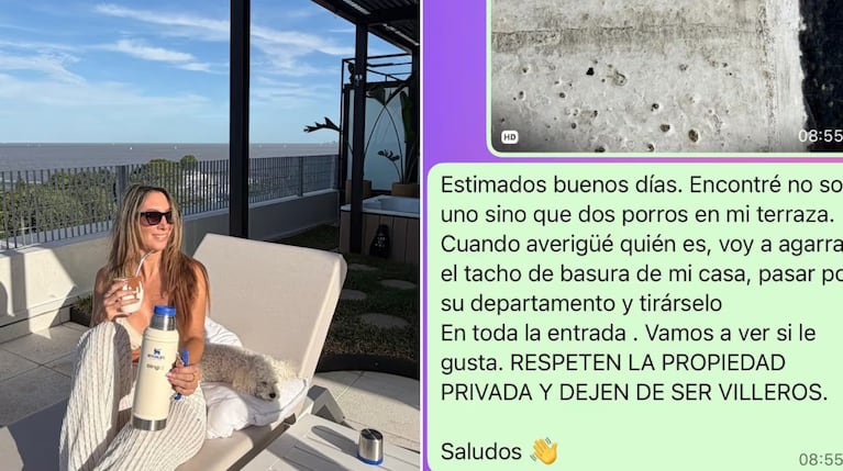 Su novio estaba enojado porque encontró un cigarrillo de marihuana. Pero su novia lo escrachó. (Fotos: X - ladymarketok)