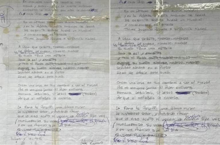 Subastan el manuscrito de "La mano de Dios", el tema de Rodrigo