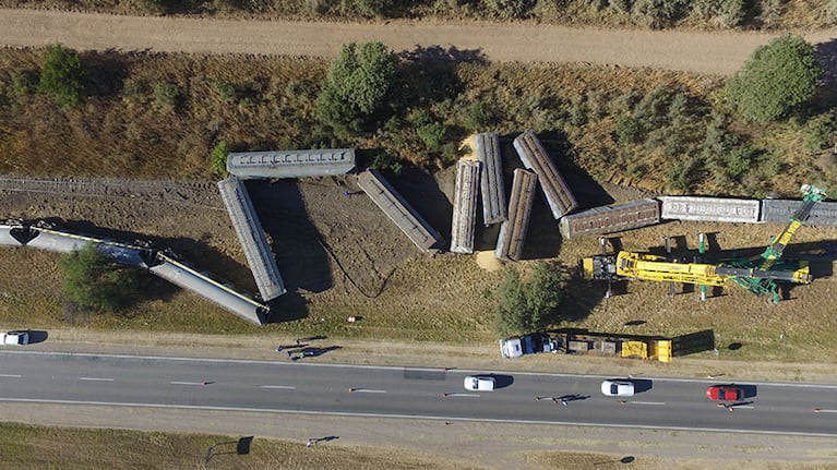 Sucedió en el kilómetro 305 de la ruta 19, cerca de Montecristo. Foto: Lucio Casalla / ElDoce.tv.