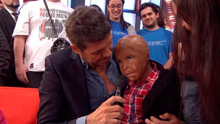 Sueño cumplido: el nene salteño conoció a Marcelo Tinelli