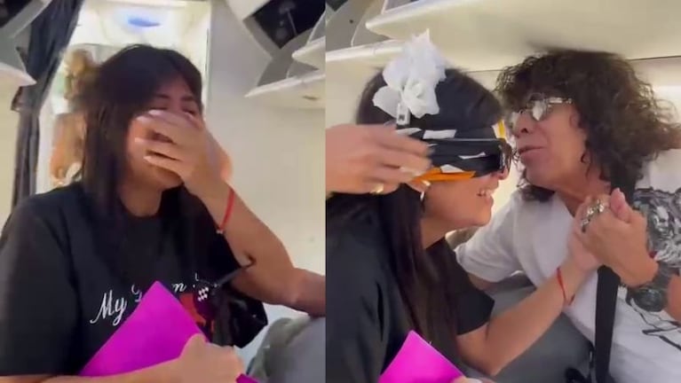 Sus amigas le organizaron la despedida de soltera sorpresa y se cruzó con La Mona en el avión.