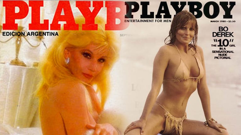 Susana Giménez y Bo Derek, dos históricas tapas de Playboy.