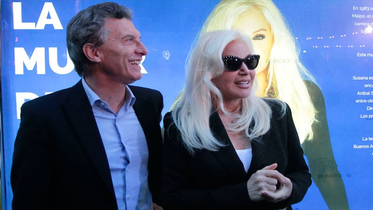 Susana y Macri, juntos en plena campaña presidencial. 
