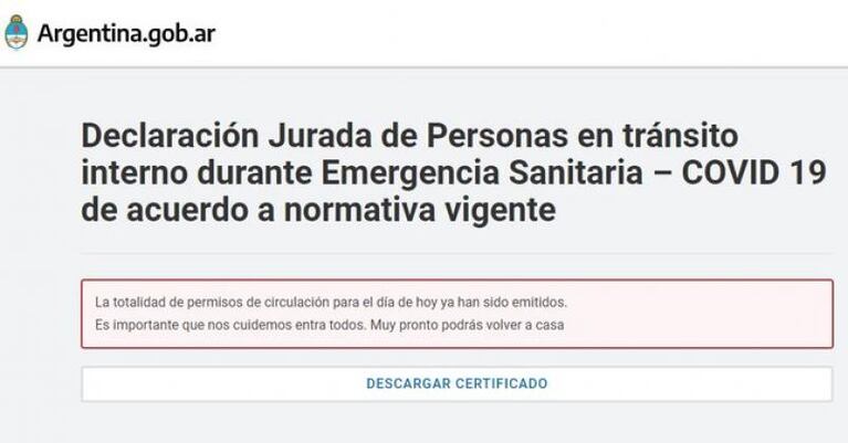 Suspenden los permisos para los varados en el país debido a la alta demanda