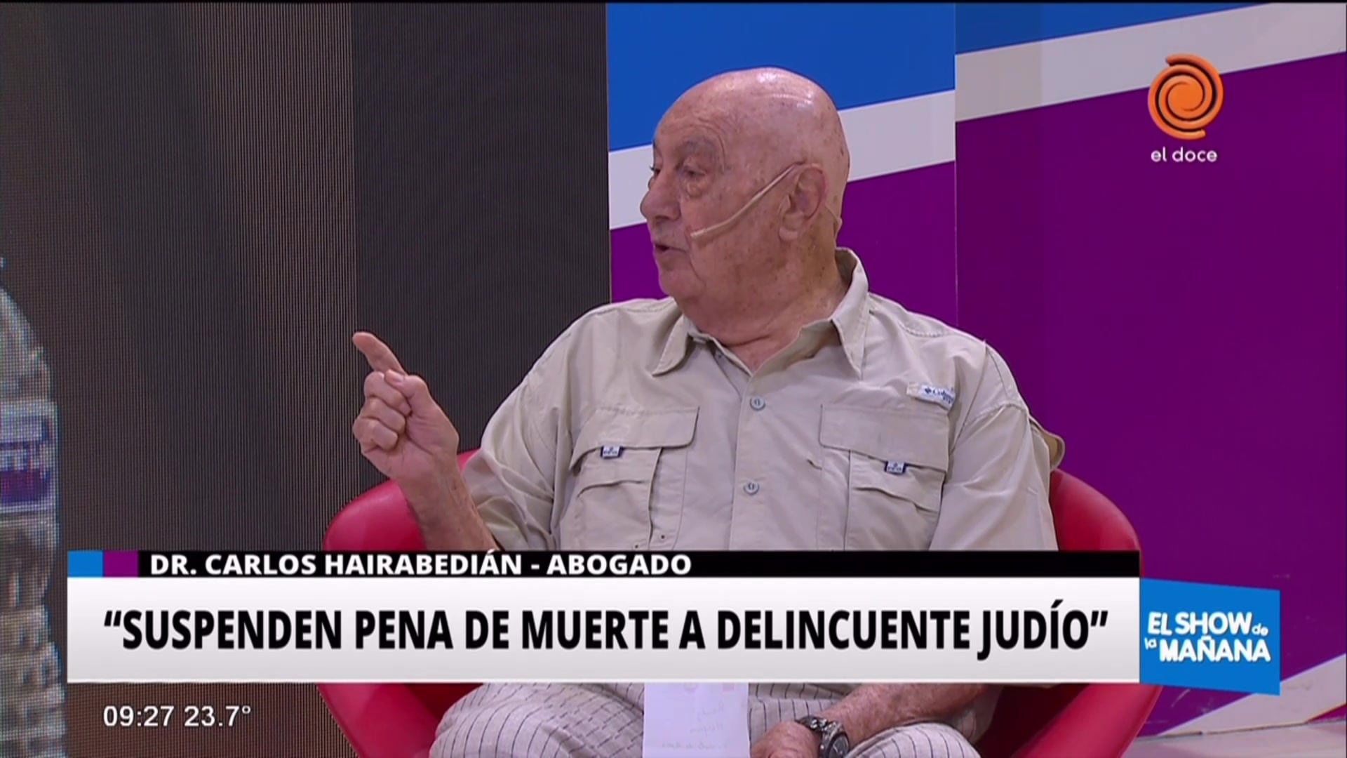 Suspenden pena de muerte a delincuente judío