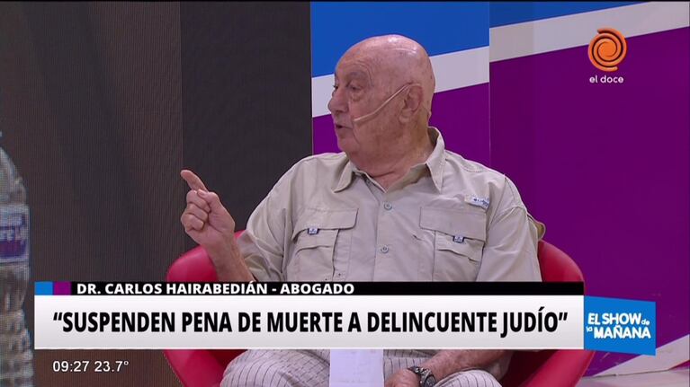 Suspenden pena de muerte a delincuente judío