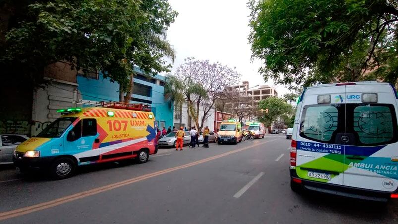 Susto en un natatorio de Alta Córdoba. 