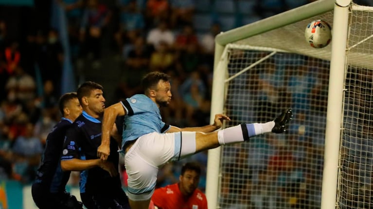 Susvielles debutó con gol en la B. Foto: Prensa Belgrano.