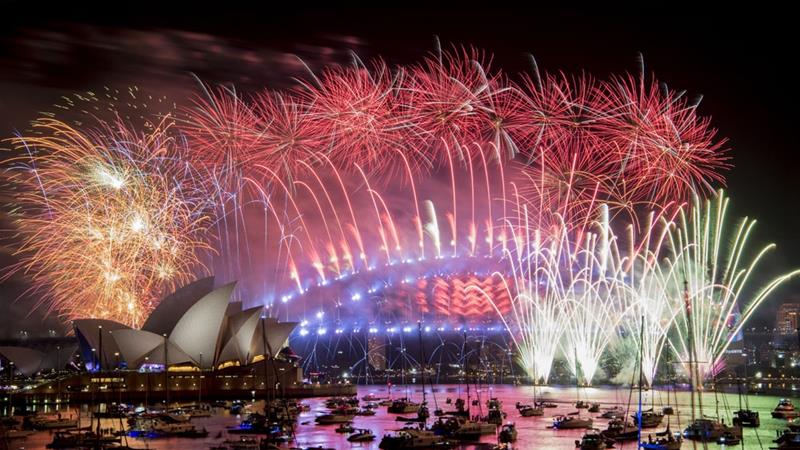 Sydney, una postal clásica de año nuevo.