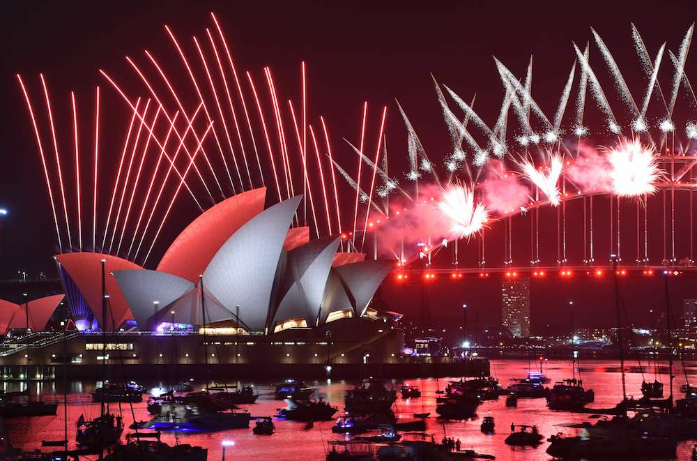 Sydney, una postal clásica de año nuevo.