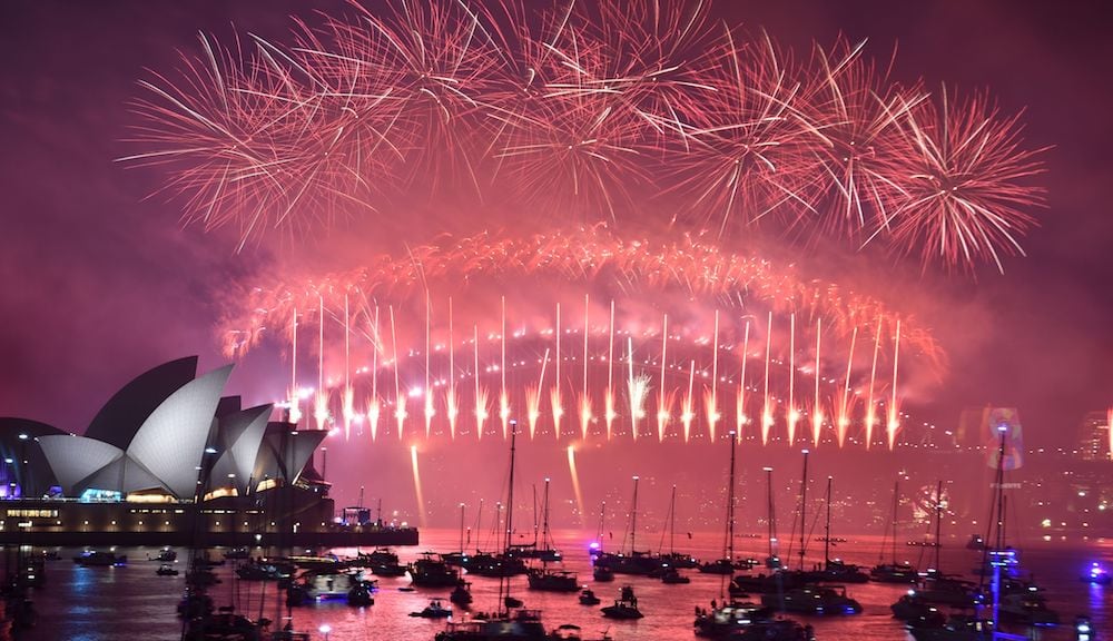 Sydney, una postal clásica de año nuevo.