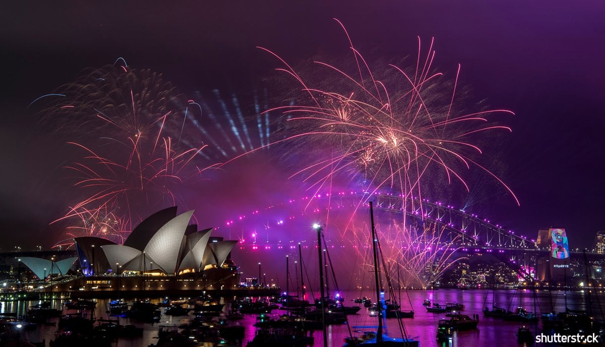 Sydney, una postal clásica de año nuevo.