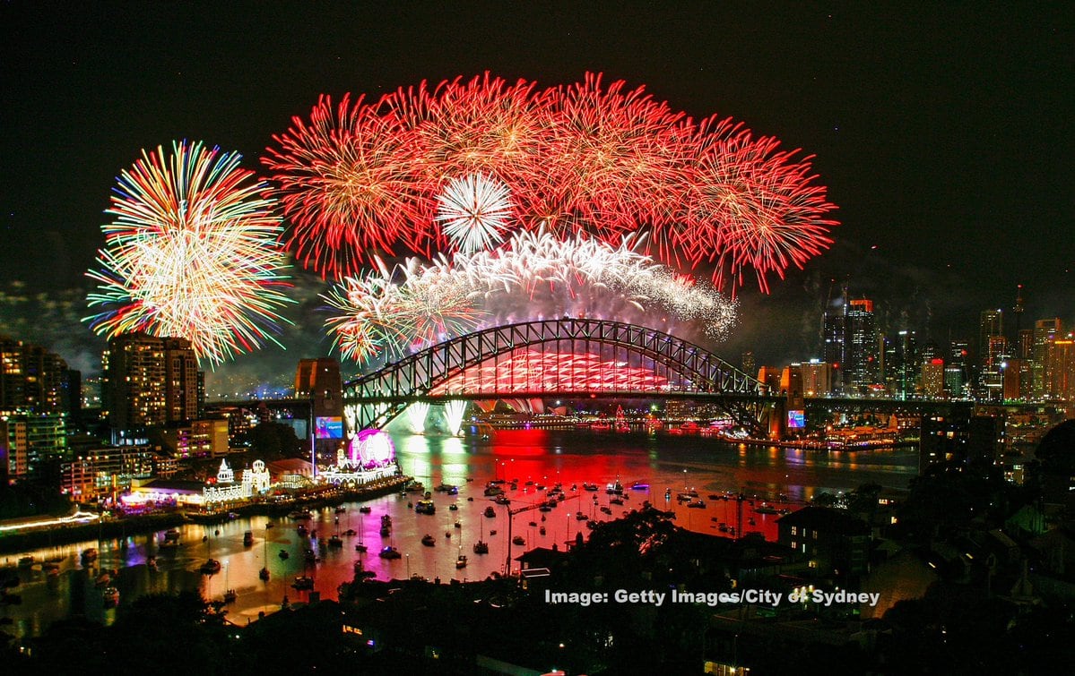 Sydney, una postal clásica de año nuevo.