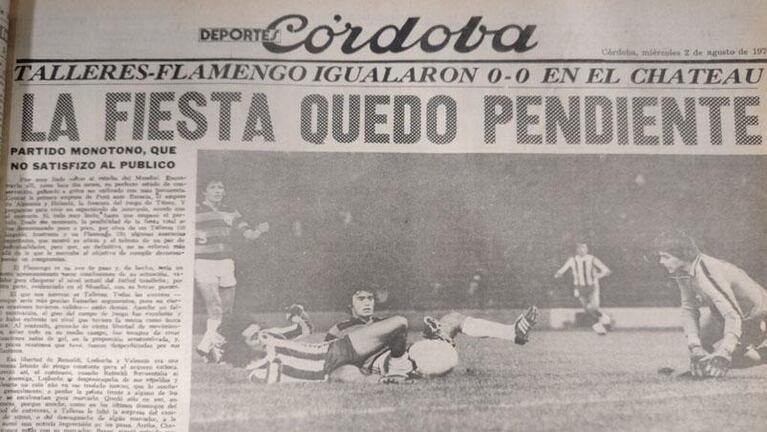 Talleres-Flamengo: una historia de dos capítulos en Córdoba