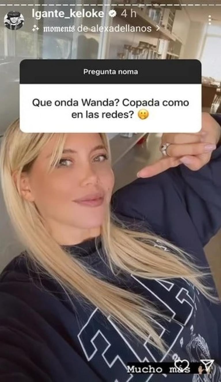 Tamara Báez mostró un chat con L-Gante: celos e indirectas para Wanda Nara