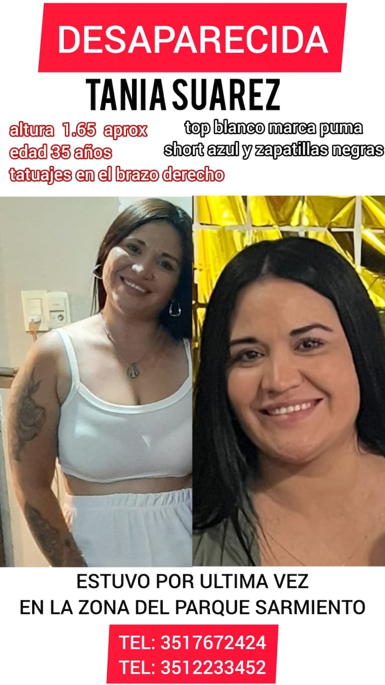 Tania Suárez dejó su último rastro el domingo pasado.