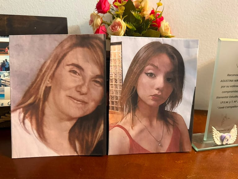 Tania y Agustina, víctimas de un brutal choque.